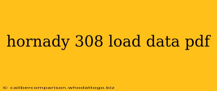 hornady 308 load data pdf