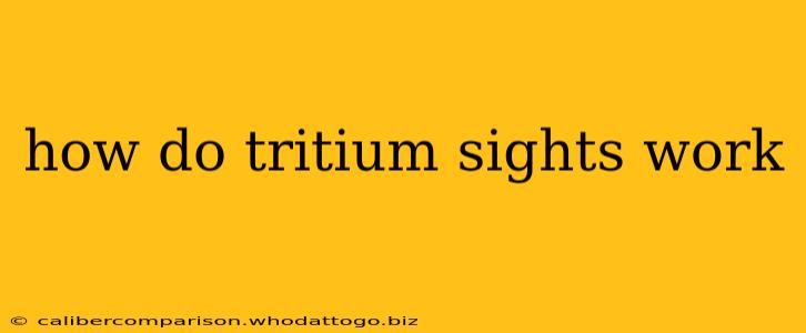 how do tritium sights work