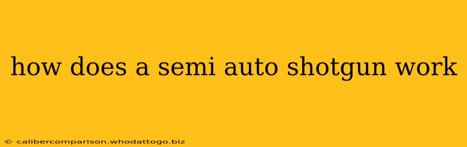 how does a semi auto shotgun work