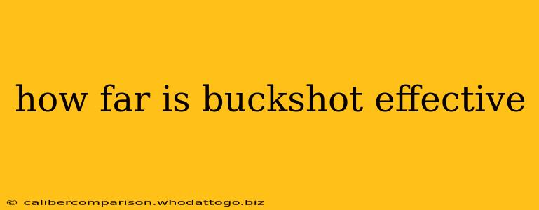 how far is buckshot effective