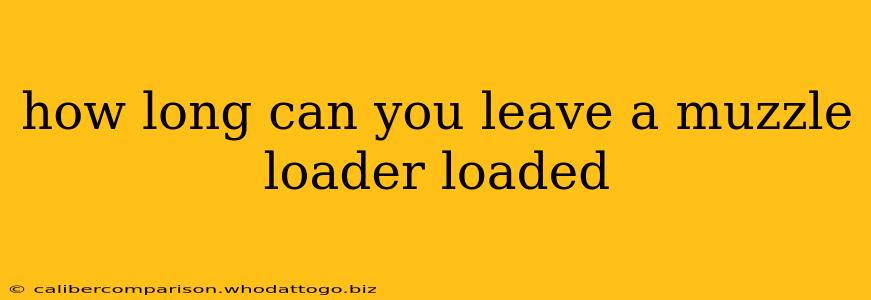 how long can you leave a muzzle loader loaded