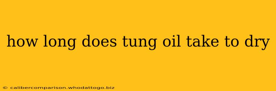 how long does tung oil take to dry