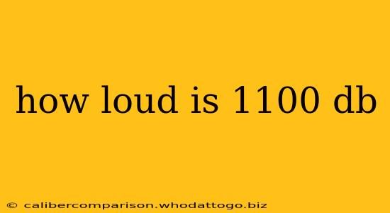 how loud is 1100 db