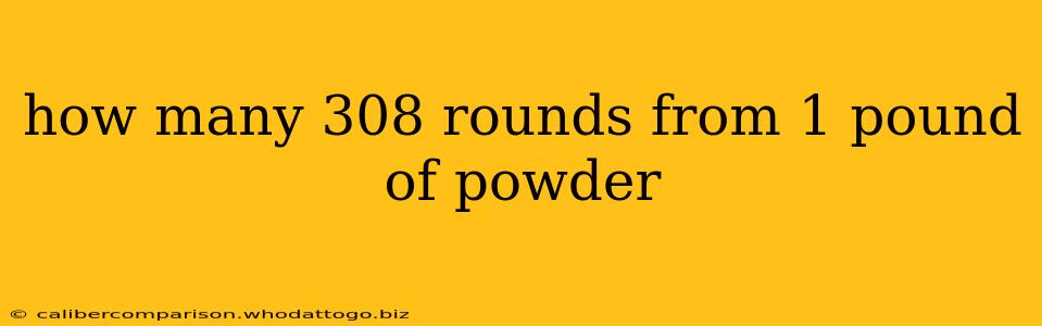 how many 308 rounds from 1 pound of powder