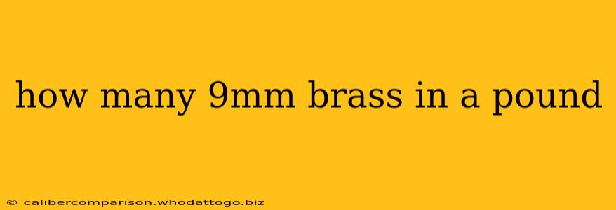 how many 9mm brass in a pound