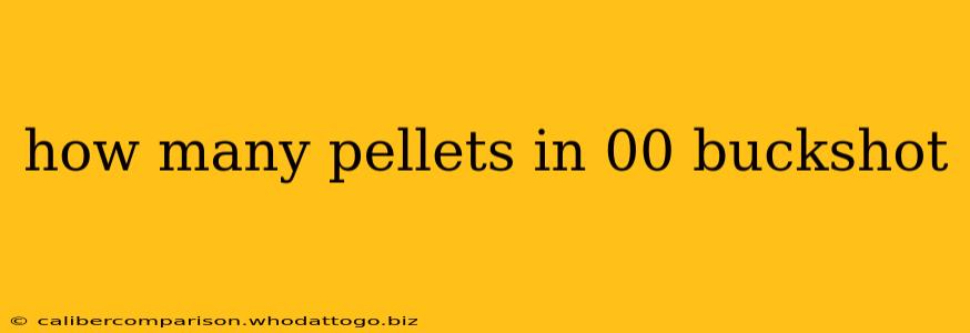 how many pellets in 00 buckshot