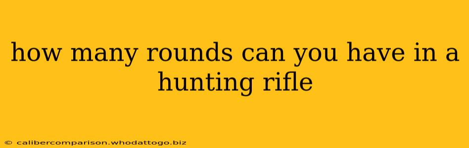 how many rounds can you have in a hunting rifle