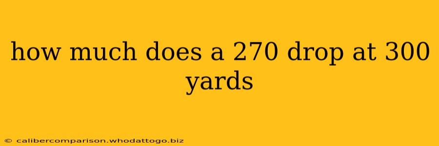 how much does a 270 drop at 300 yards