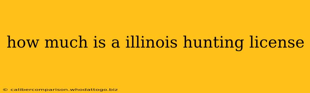 how much is a illinois hunting license