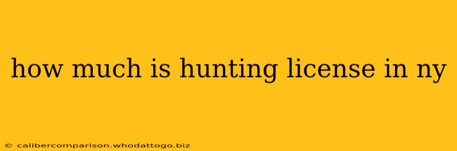 how much is hunting license in ny