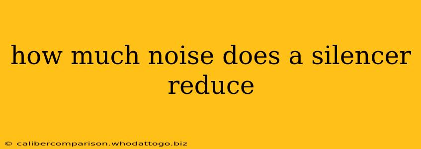 how much noise does a silencer reduce