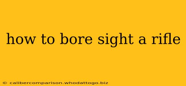 how to bore sight a rifle