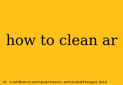 how to clean ar