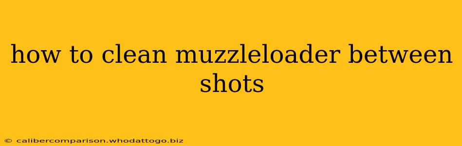 how to clean muzzleloader between shots