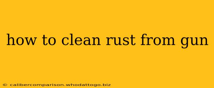 how to clean rust from gun