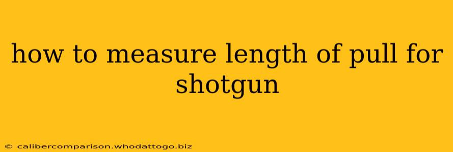 how to measure length of pull for shotgun