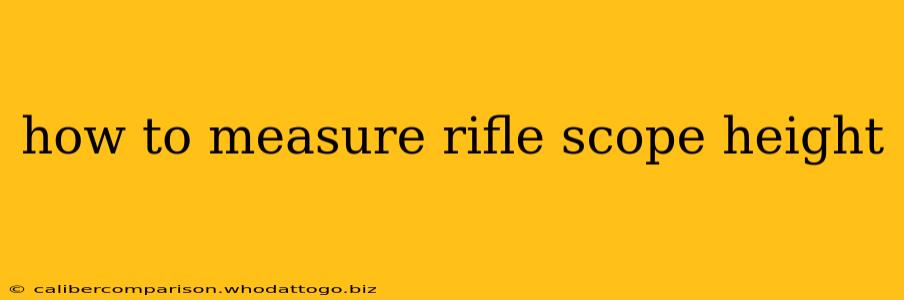 how to measure rifle scope height