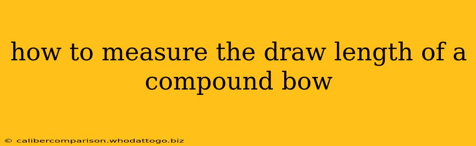 how to measure the draw length of a compound bow