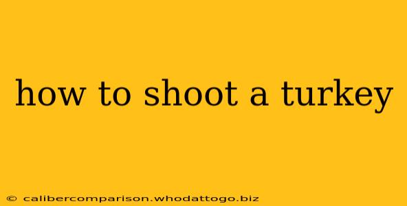 how to shoot a turkey