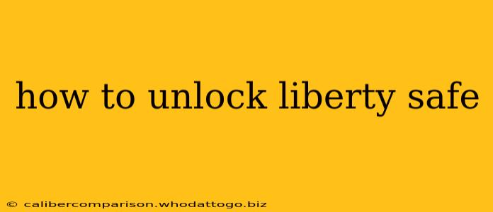 how to unlock liberty safe