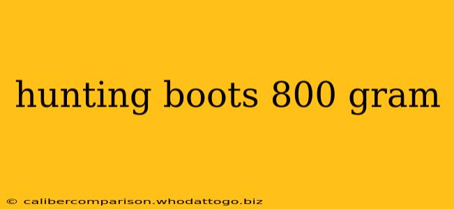 hunting boots 800 gram