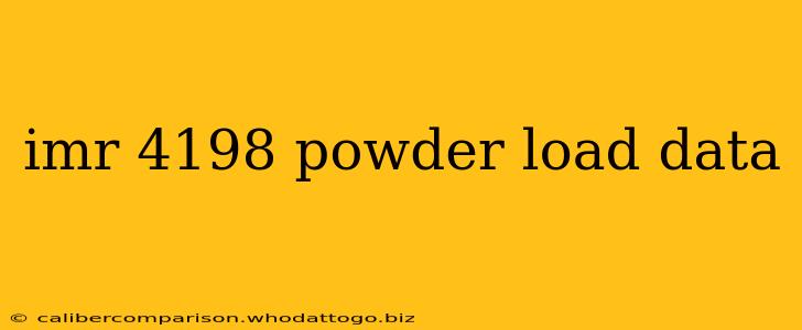 imr 4198 powder load data