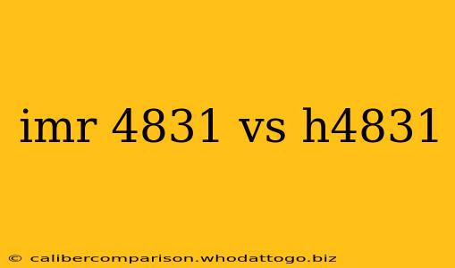 imr 4831 vs h4831