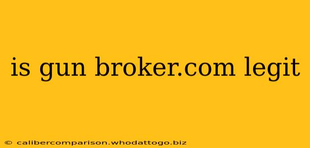 is gun broker.com legit