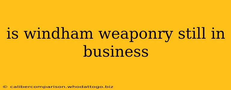 is windham weaponry still in business