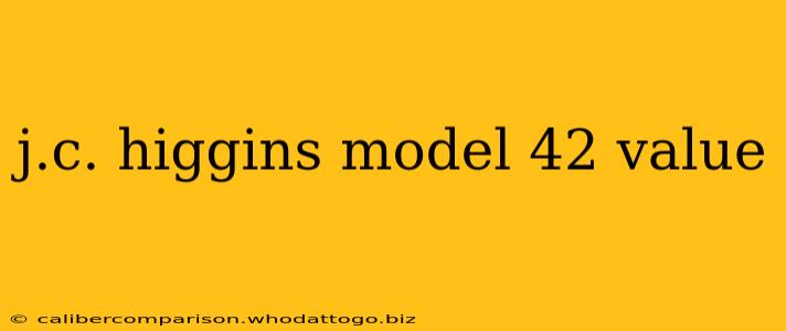 j.c. higgins model 42 value