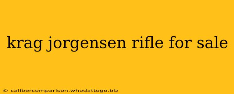 krag jorgensen rifle for sale