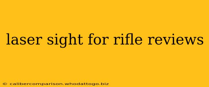 laser sight for rifle reviews