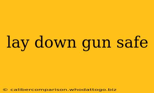 lay down gun safe