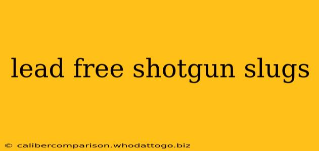 lead free shotgun slugs