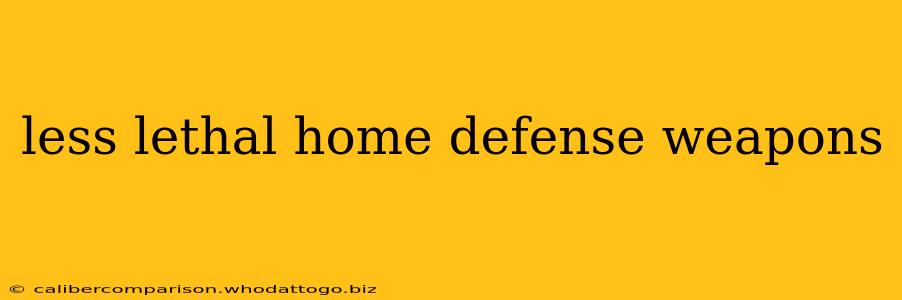 less lethal home defense weapons