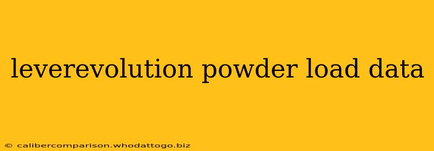 leverevolution powder load data