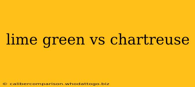 lime green vs chartreuse