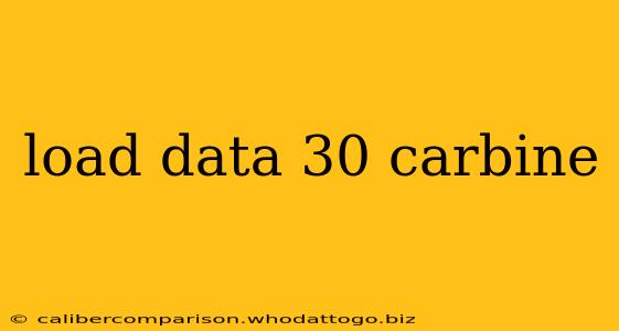 load data 30 carbine