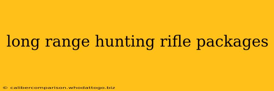 long range hunting rifle packages