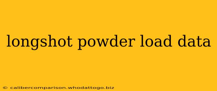 longshot powder load data