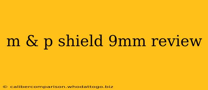 m & p shield 9mm review