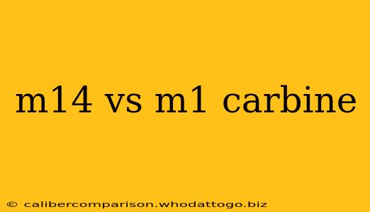 m14 vs m1 carbine