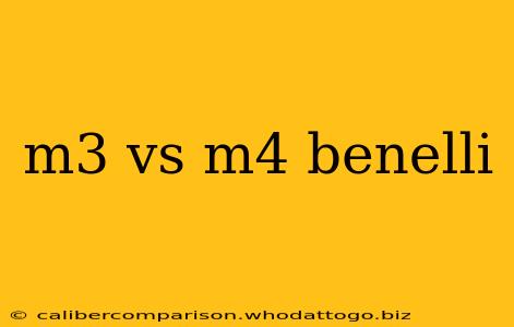 m3 vs m4 benelli