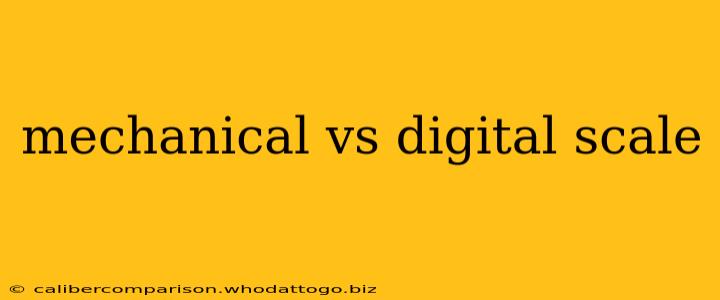 mechanical vs digital scale