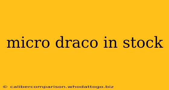 micro draco in stock