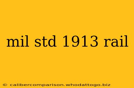 mil std 1913 rail