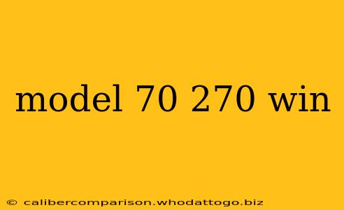 model 70 270 win