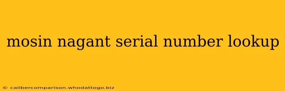 mosin nagant serial number lookup