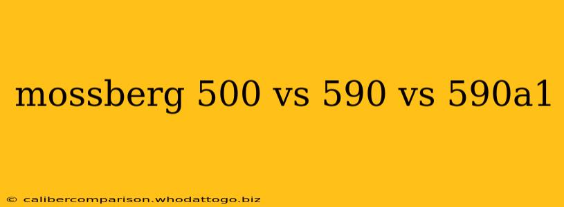 mossberg 500 vs 590 vs 590a1