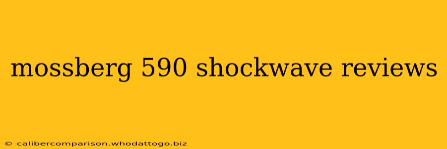 mossberg 590 shockwave reviews